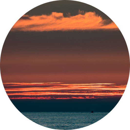 Dramatic sunset from Dbayeh seaside